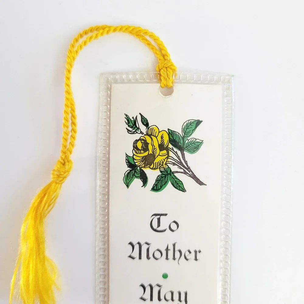 Vintage 70s God Bless Mother Bookmark St. Patrick's Cathedral New York Frano C32
